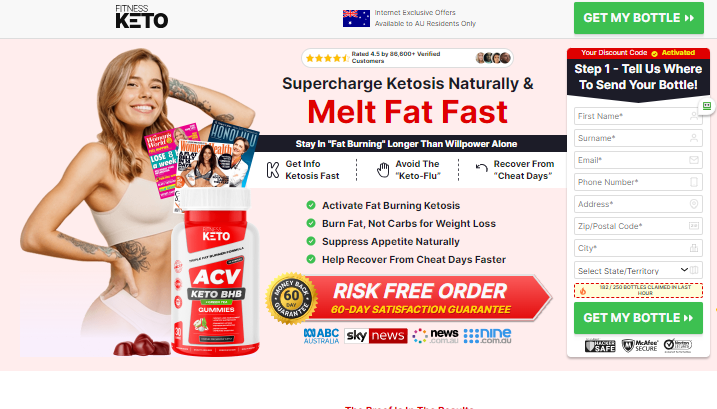 Fitness Keto Gummies Australia