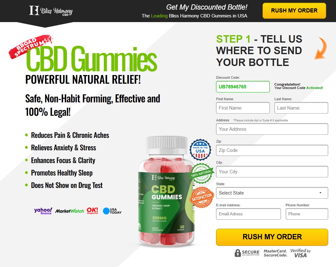 Bliss Harmony CBD Gummies Order